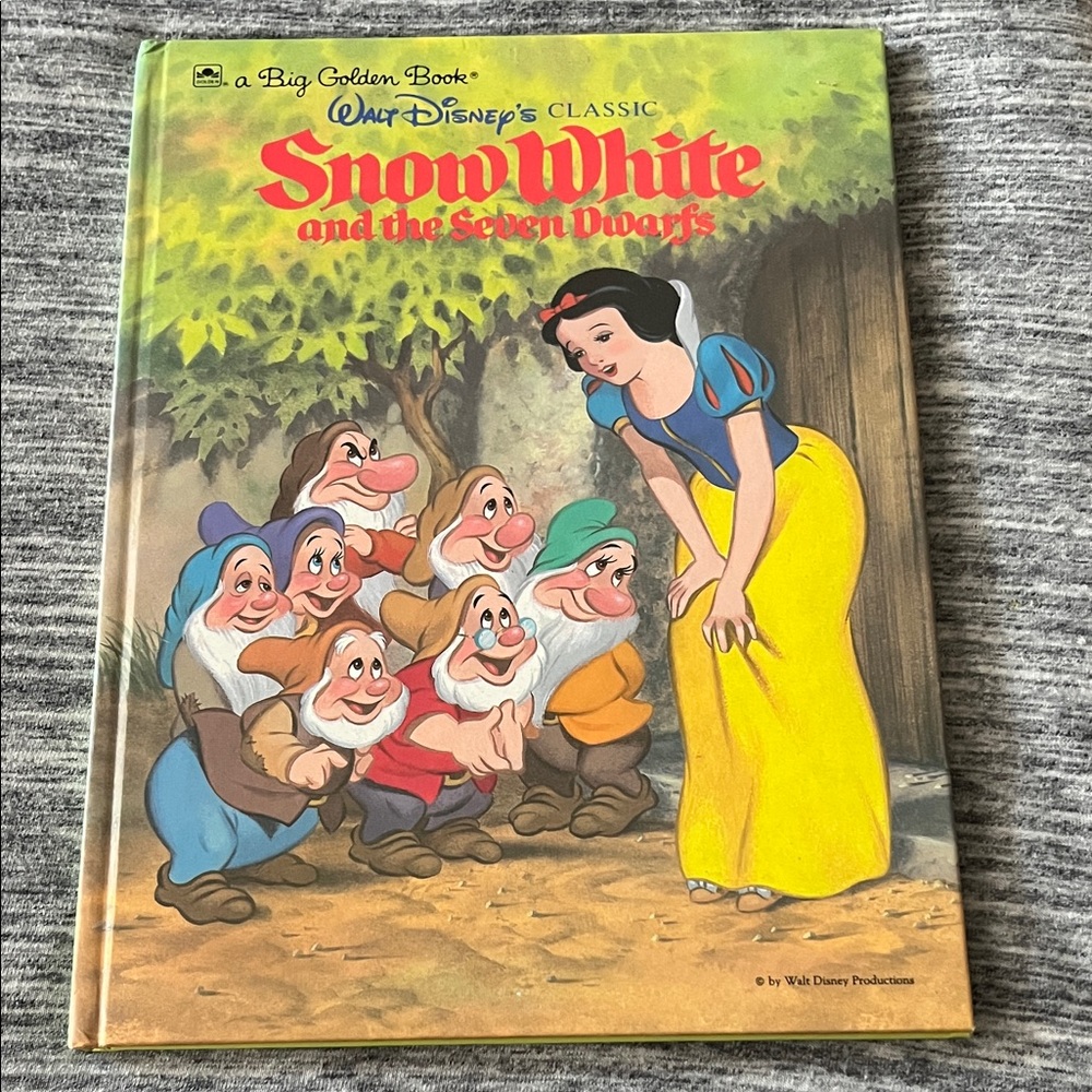 A Big Golden Book 1984 Walt Disney’s Classic SNOW WHITE and the SEVEN DWARFS